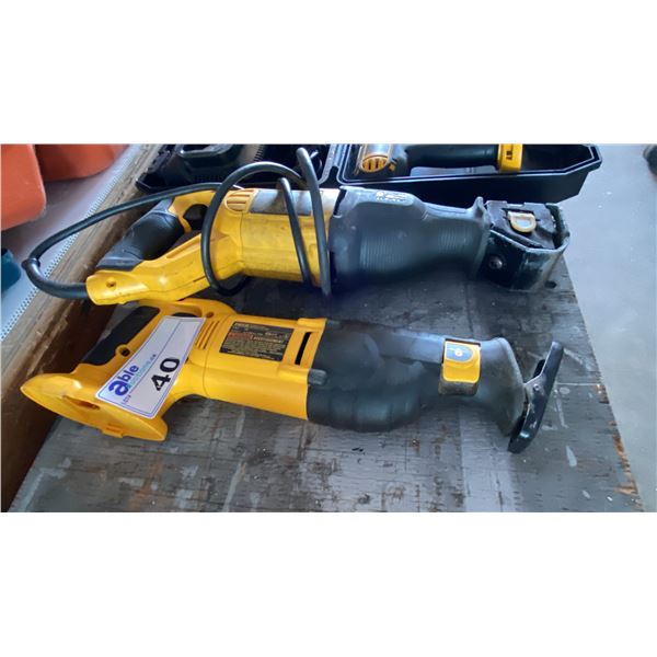 DEWALT DW938 VARIABLE SPEED RECIPROCATING SAW, DEWALT DWE305 V.S. RECIPROCATING SAW *NO BATTERIES*