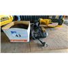 Image 1 : DEWALT DCG412 GRINDER, BOX OF ASSORTED GRINDING WHEELS, CHARGER *NO BATTERIES*