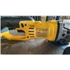 Image 2 : DEWALT DCG412 GRINDER, BOX OF ASSORTED GRINDING WHEELS, CHARGER *NO BATTERIES*
