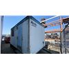 Image 2 : ARCTIC PORTABLE TRAILER BUILDING, WHITE, HAS DRAFTINGS DESK & ASSORTED OFFICE ITEMS,