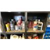 Image 5 : WOODEN CUBBY STYLE SHELVING, APPROX DIMENSIONS 80X54X15 (INCHES) CONTENTS INCLUDE FIRST AID