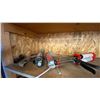 Image 3 : CONTENTS OF UPPER CUPBOARD- LARGE ASSORTMENT OF CAULKING/ADHESIVE GUNS, HARNESS & EZ STOP SHOCK
