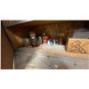 Image 5 : CONTENTS OF LOWER CUPBOARD- ASSORTED PAINTS & HARDWARE