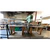 Image 6 : REXON RDM-100A, 1/3HP INDUSTRIAL DRILL PRESS ON WOODEN MOBILE TABLE, TABLE MEASURES APPROX 8'L X