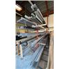 Image 5 : 3 PC LARGE HEAVY DUTY FREE STANDING DOUBLE SIDED MATERIAL RACK *CONTENTS NOT INCLUDED*