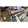Image 3 : METAL FRAME WOOD TOP SHOP TABLE WITH ASSORTED GLAZING COMPONENTS/MATERIAL