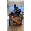 Image 4 : WOODEN 2 TIER SHOP TABLE WITH ASSORTED GLAZING HARDWARE & COMPONENTS