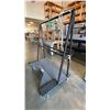 Image 3 : BLACK METAL FRAME WOOD BASE A-FRAME MOBILE PANEL CART