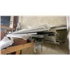 Image 10 : CONTENTS OF RACK- ASSORTED GLAZING COMPONENTS/STOCK APPROX 25'L