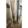 Image 11 : CONTENTS OF RACK- ASSORTED GLAZING COMPONENTS/STOCK APPROX 25'L
