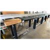Image 3 : PAIR OF HYTROL HEAVY DUTY ROLLER CONVEYORS APPROX 20'L X 18"D X 37"H WITH GUIDE RAILS *MUST BRING