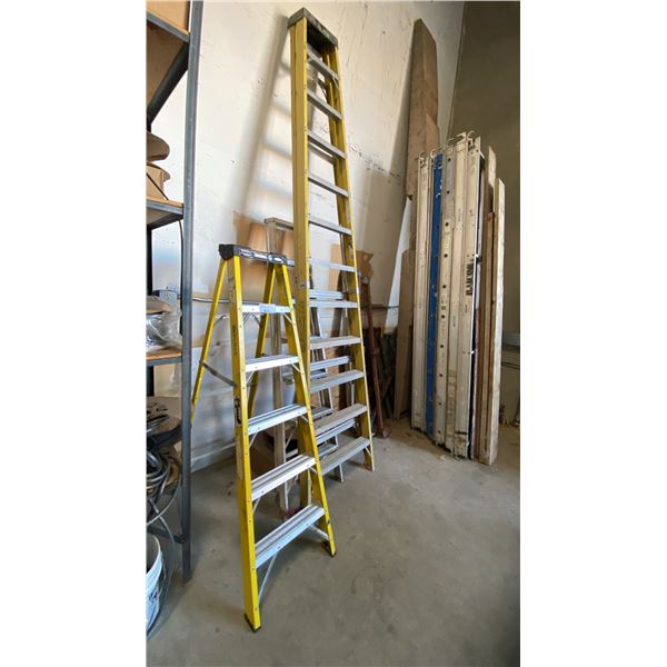 GROUP OF 3 ASSORTED LADDERS *MAY NEED REPAIR*