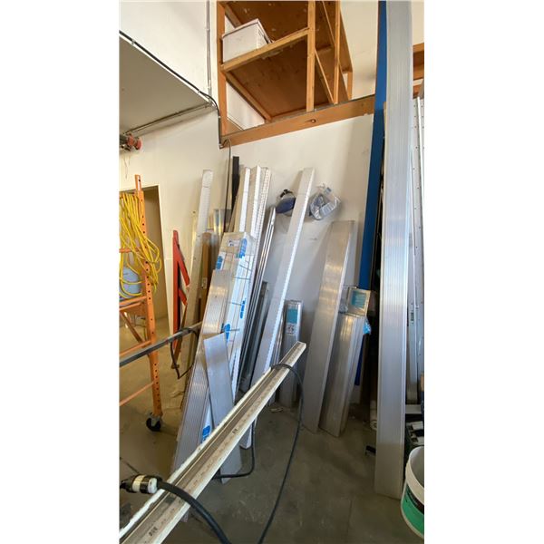 GROUP OF ASSORTED GLAZING DOOR COMPONENTS