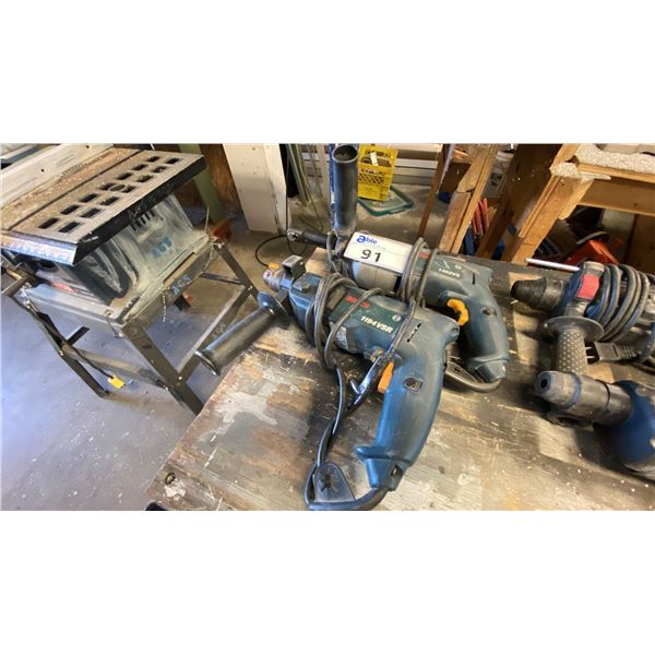 BOSCH 1194VSR & BOSCH 146VS ELECTRIC HAMMER DRILLS
