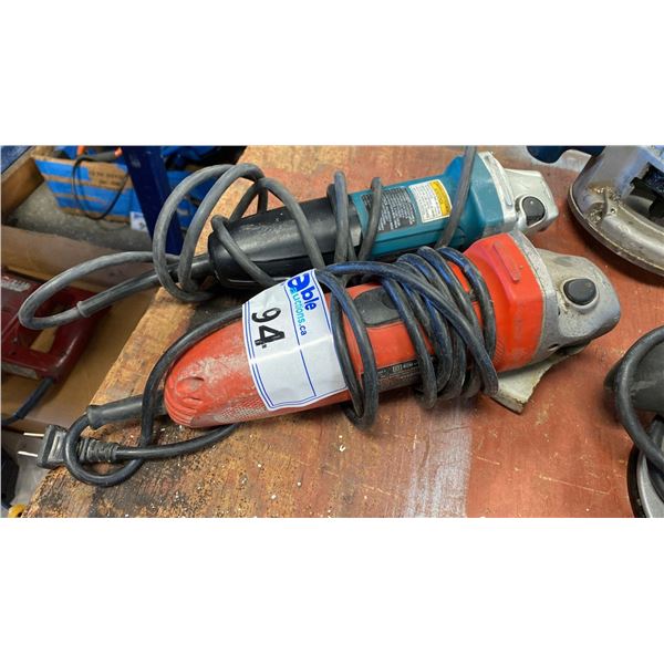 2 ELECTRIC GRINDERS- BLACK & DECKER/MAKITA