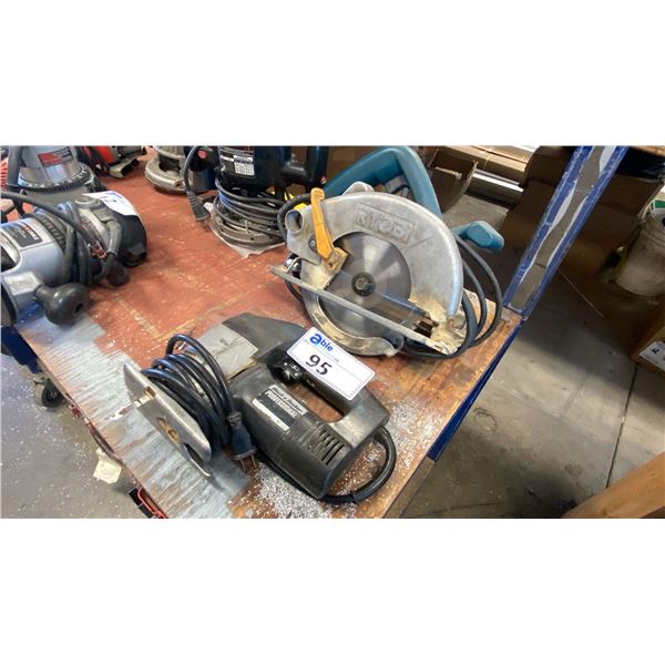 RYOBI ELECTRIC CIRCULAR SAW & BLACK & DECKER JIG SAW