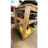 Image 2 : SMALL WOODEN 3 TIER MOBILE CART *CONTENTS NOT INCLUDED*