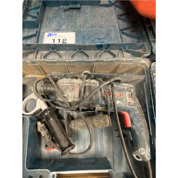 BOSCH BULLDOG ELECTRIC ROTARY HAMMER DRILL IN HARD TRANSPORT CASE