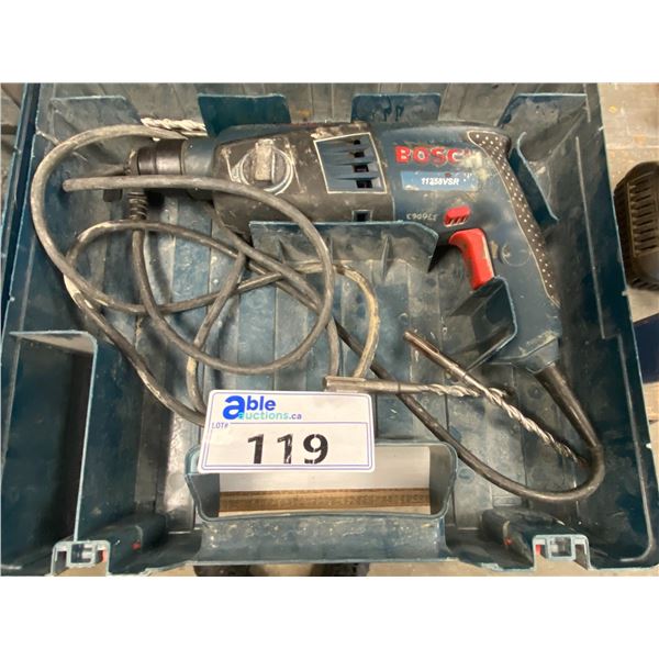 BOSCH 11258VSR ELECTRIC HAMMER DRILL IN HARD TRANSPORT CASE