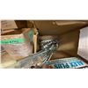 Image 8 : CONTENTS OF LOWER CABINET- ASSORTED GLAZING HARDWARE, PARTS & COMPONENTS