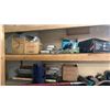 Image 3 : CONTENTS OF CLOSET- ENGINE OIL, PAINTS, HARDWARE, CAR PARTS, SAW BLADES, LIGHT TUBES, HOSES,