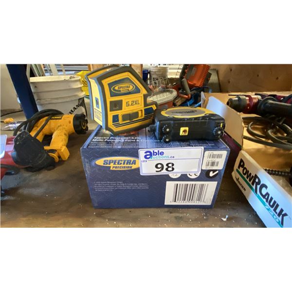 SPECTRA PRECISION 5.2XL LASER LEVEL & CASCADE AQUA-TECH LASER LEVEL