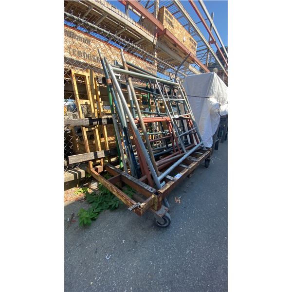 HEAVY DUTY MOBILE METAL PRODUCT CART *CONTENTS NOT INCLUDED*