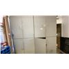 Image 1 : LARGE GREY 8 DOOR STORAGE UNIT APPROX 98"W X 98"D X 25"D