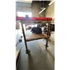 Image 3 : METAL FRAME WOOD TOP MOBILE SHOP TABLE 54"L X 24"D X 32"H