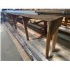 Image 4 : VERY LARGE CUSTOM BUILT WOODEN WORKSHOP TABLE *TABLE ONLY, OTHER ITEMS NOT INCLUDED*