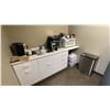 Image 1 : STAINLESS STEEL GARBAGE CAN, KEURIG MACHINE, TOASTER OVEN, PANINI PRESS & MICROWAVE