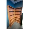Image 1 : 2 WOODEN DISPLAY/BOOKSHELVES APPROX 31"W X 6"D X 72"H