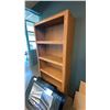 Image 2 : GROUP OF 3 DISPLAY/BOOKSHELVES APPROX 31"W X 7"D X 72"H