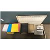 Image 1 : GROUP OF ASSORTED OFFICE ITEMS- CANON CP1200DII, PAPER CUTTER, ASSORTED FILE FOLDERS, ORGANIZERS &
