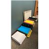 Image 3 : GROUP OF ASSORTED OFFICE ITEMS- CANON CP1200DII, PAPER CUTTER, ASSORTED FILE FOLDERS, ORGANIZERS &