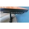 Image 3 : LIGHT WOOD/BLACK POWERED ADJUSTABLE HEIGHT OFFICE DESK APPROX 60"L X 30"D  & MOBILE OFFICE CHAIR