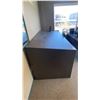 Image 6 : DARK WOOD 5 DRAWER OFFICE DESK, LARGE WOODEN DRAFTING STATION, EXECUTIVE MOBILE OFFICE CHAIR & BAR