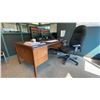 Image 1 : 5 DRAWER OFFICE DESK APPROX 72"L X 36"D X 29"H & MOBILE OFFICE CHAIR  *CONTENTS NOT INCLUDED*