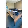 Image 1 : 5 DRAWER OFFICE DESK APPROX 72"L X 36"D X 29"H, LARGE WOODEN DRAFTING STATION APPROX 77"L X 38"D &