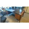 Image 3 : 5 DRAWER OFFICE DESK APPROX 72"L X 36"D X 29"H, LARGE WOODEN DRAFTING STATION APPROX 77"L X 38"D &
