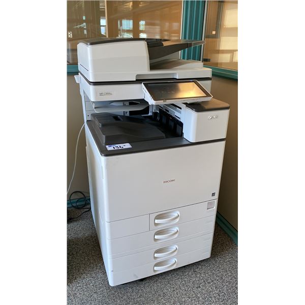 RICOH MP C3004EX COLOR LASER MULTIFUNCTION PRINTER WITH A SMART TOUCH CONTROL TABLET LIKE INTERFACE