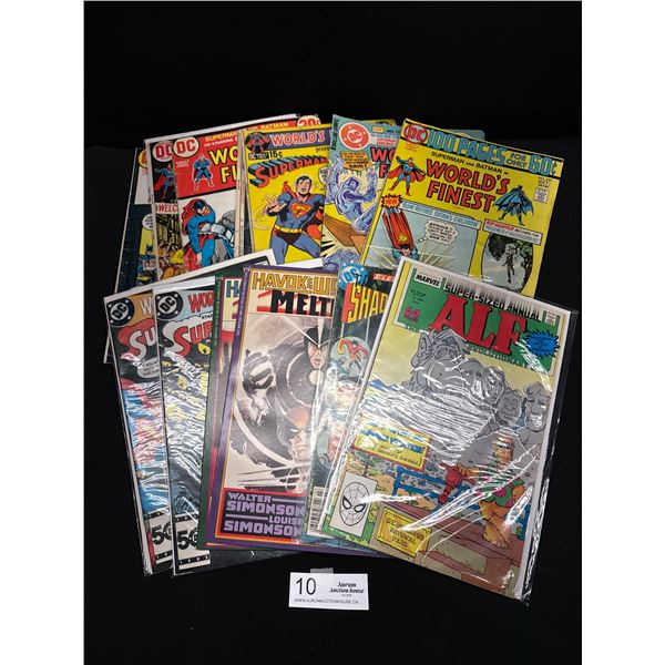 Nice Lot of Vintage Comics Some on Board in Bag