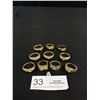 Image 1 : Vintage Lot Mens Gold Plated Rings Solid