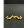 Image 6 : Vintage Lot Mens Gold Plated Rings Solid