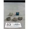 Image 2 : Vintage Silver Ring Lot