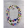 Image 2 : Gorgeous Antique Murano Glass Double Strand Bead Necklace Beauty!