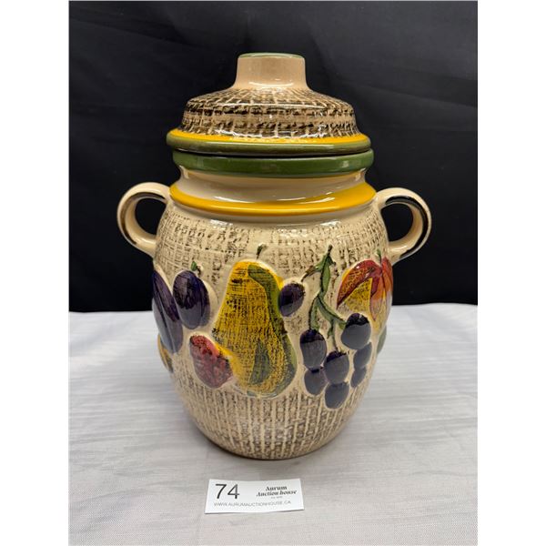 Vintage West Germany Mid Century Seheurich Keramik Canister (Rumtoph)