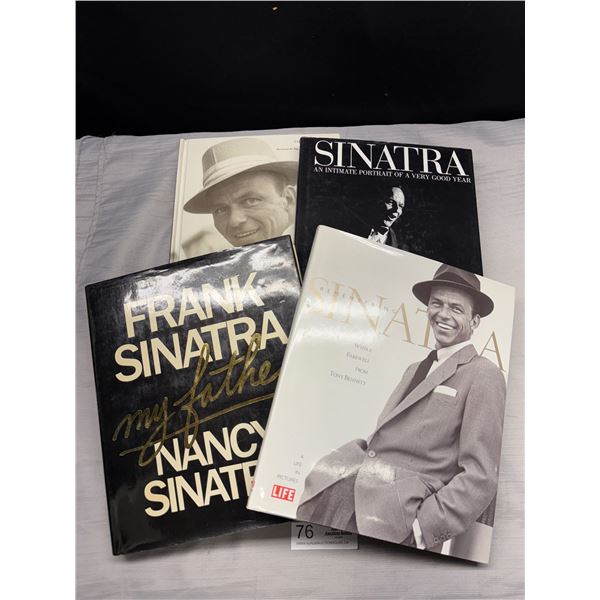 Nice Lot of 4 Hardcover Books on Frank Sinatra
