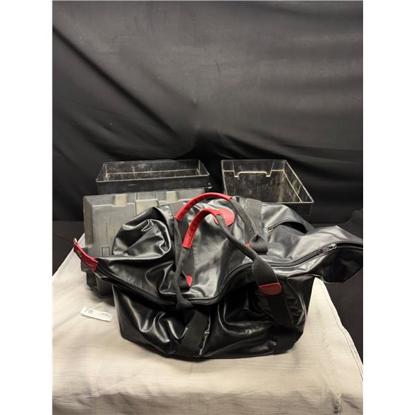 Pair of Jumper Cables in Leather Travel Bag + 2 Battery Plastic Covers