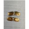 Image 2 : Antique Gold + Silver Cufflinks "A"  Initials C.1920s Marked H & as